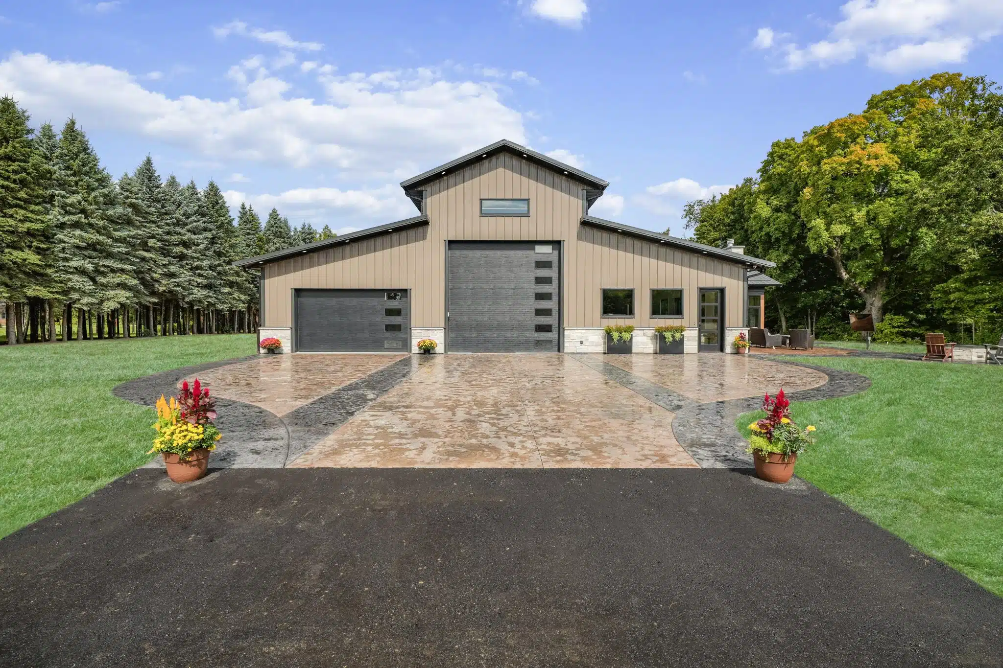 concrete driveway