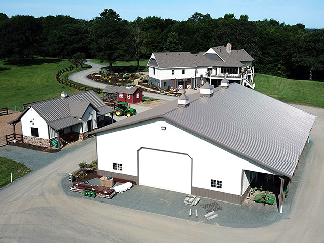 Custom Equestrian Property with Horse Barns | Walters Buildings Custom equestrian property with horse barns, riding facility, and support buildings designed for horse care and operations