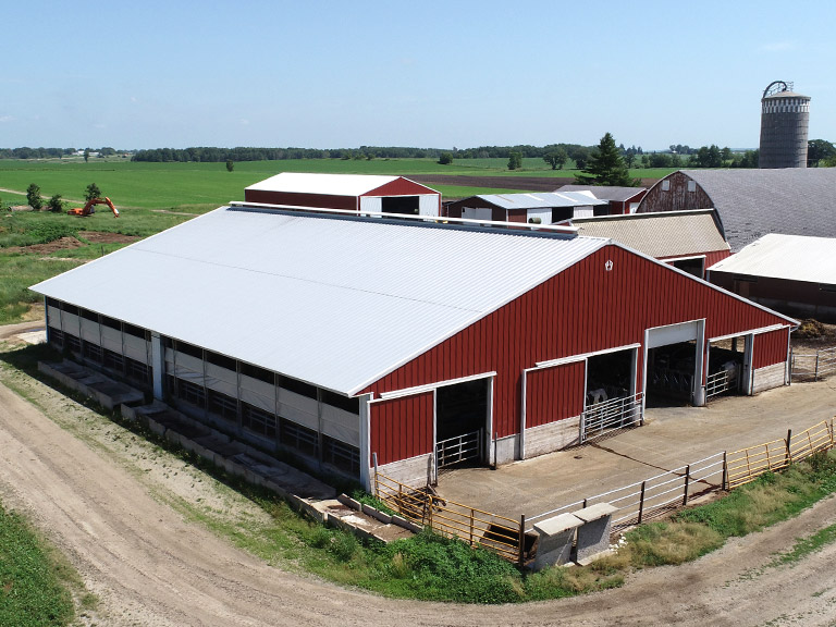 Open-Sided Cattle Barn for Livestock Comfort | Walters Buildings Open-sided cattle barn designed for livestock housing with natural ventilation and efficient farm layout