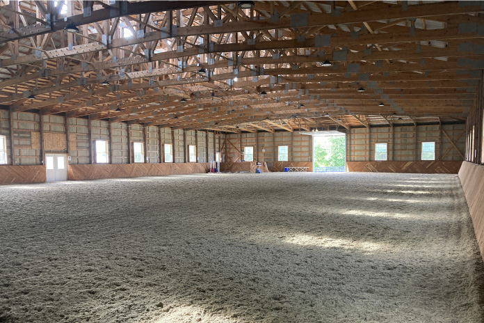 Interior of Custom Post-Frame Riding Arena Interior of Custom Post-Frame Riding Arena