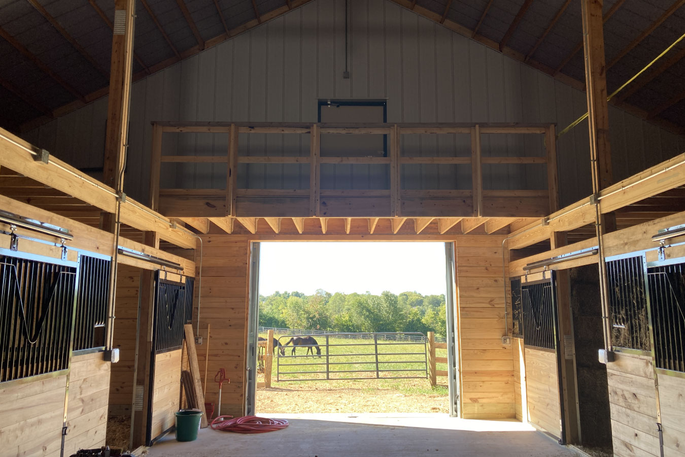 Horse Stall Barn Interior
