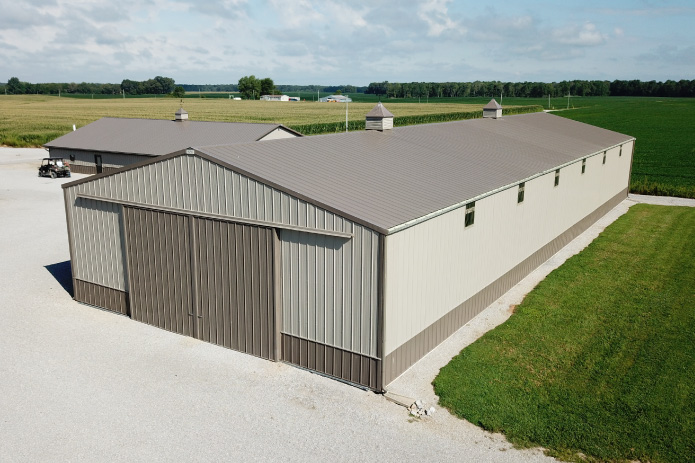 Grain Farm Pole Barn – Exterior Storage Building Grain Farm Pole Barn – Exterior Storage Building