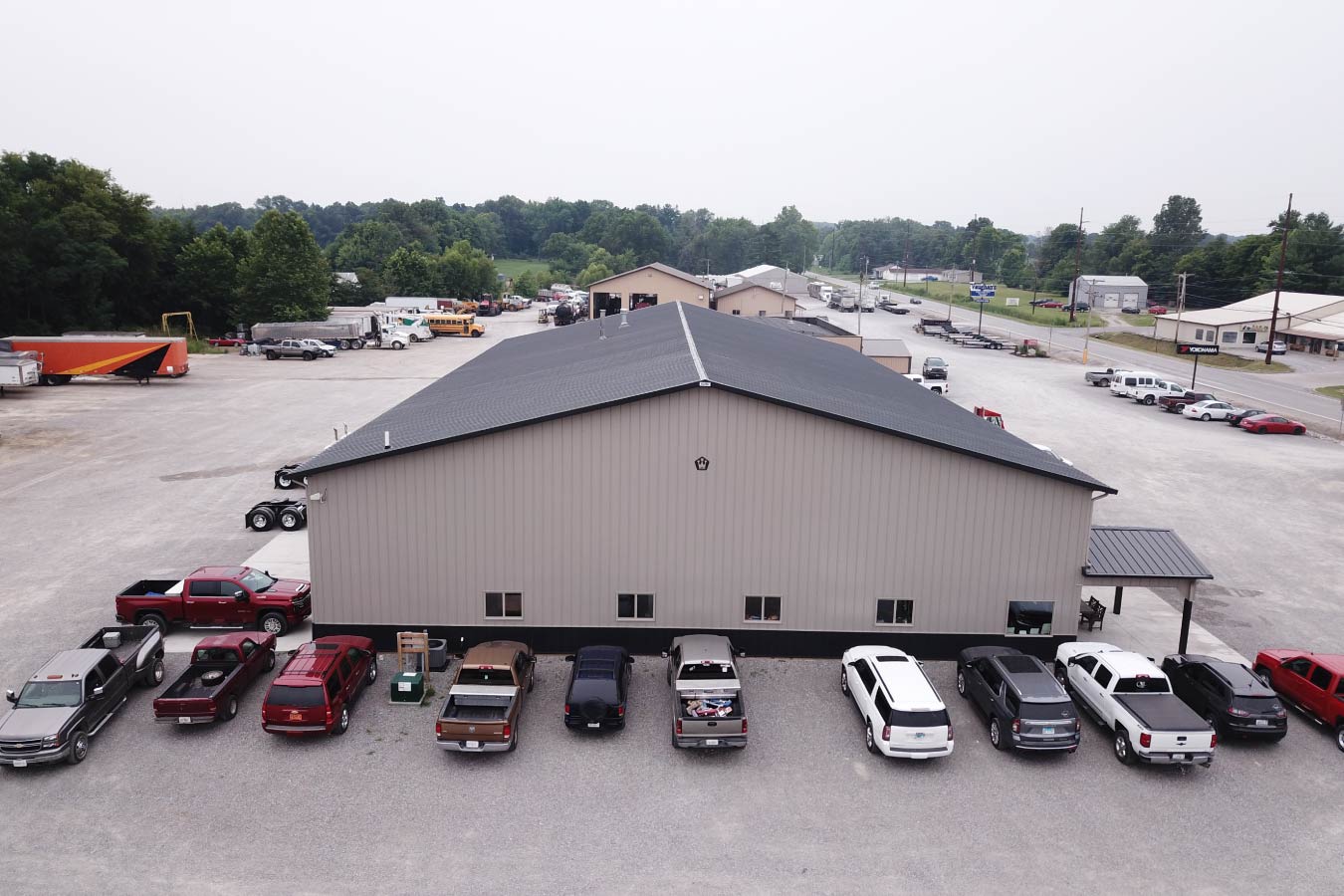 Building measures 81' x 148'