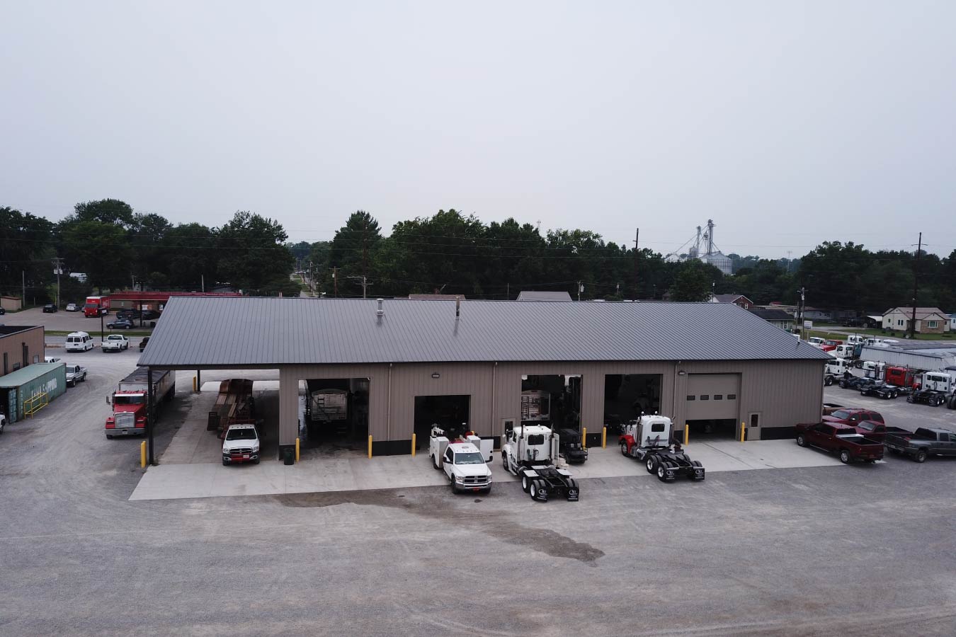 Exposed Storage Bay on Side of Building