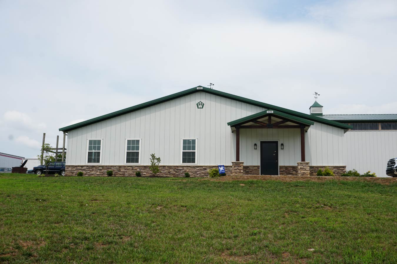 41-3697 Ranvier Group-Front office entrance of a plumbing warehouse building