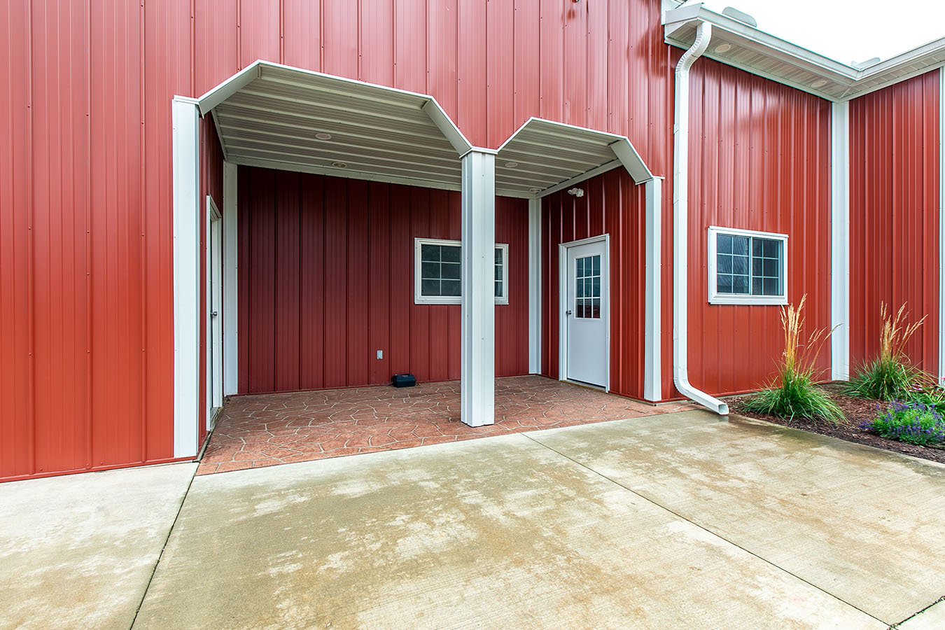 Inset Porch on Main Building