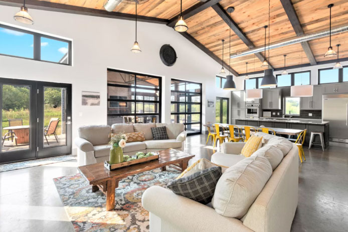 Interior Space with Living Room and Kitchen