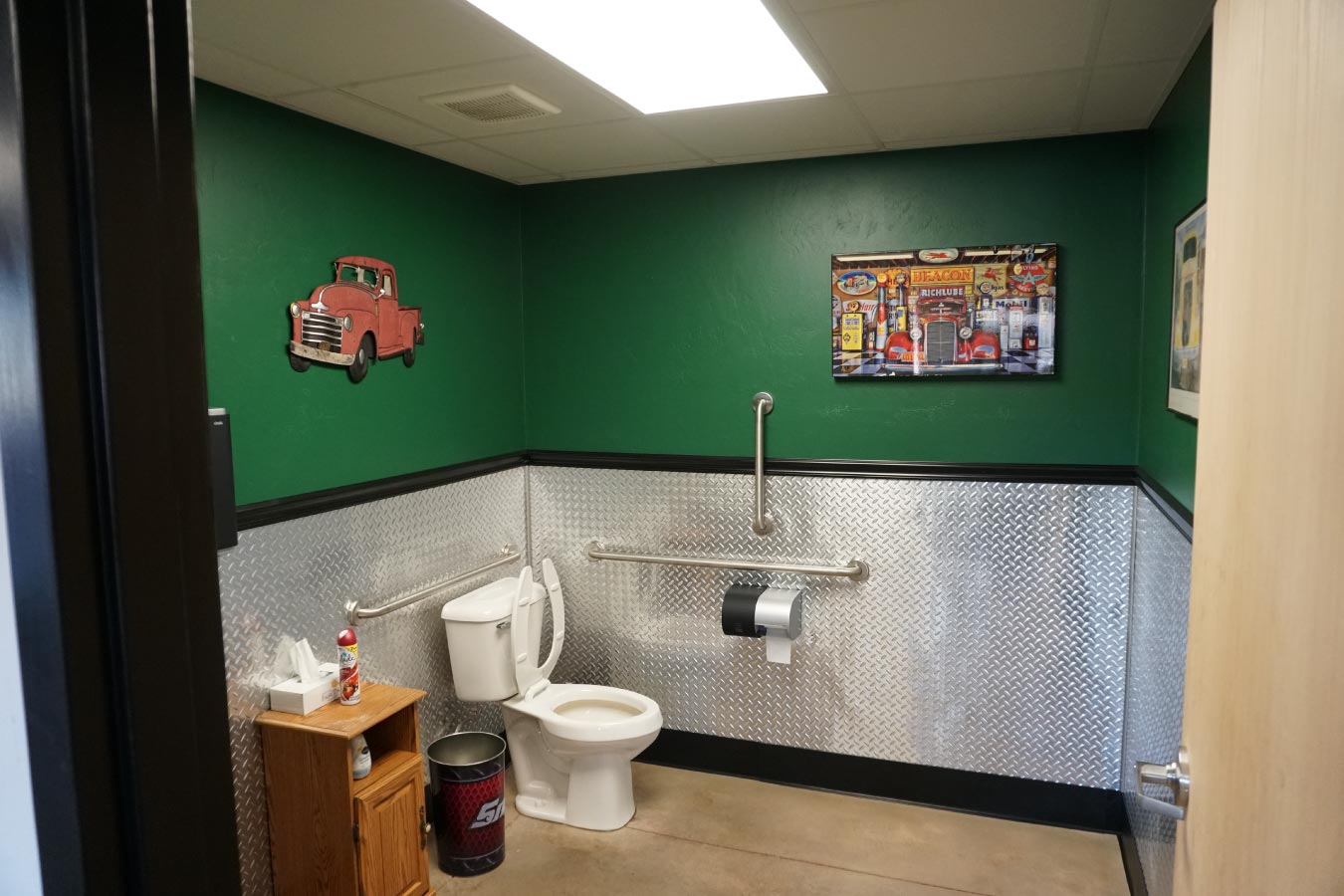 Pole Barn Commercial Building Bathroom