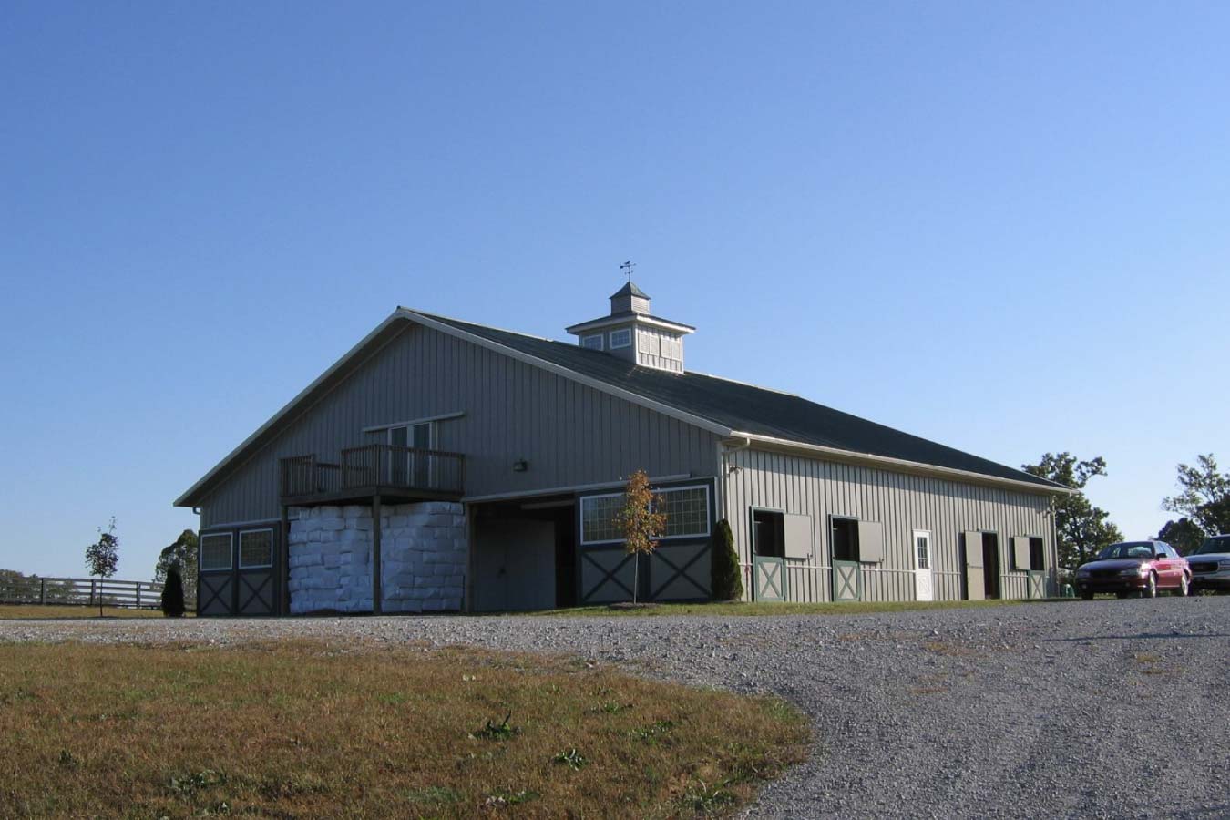 Pole Barn Horse Stall