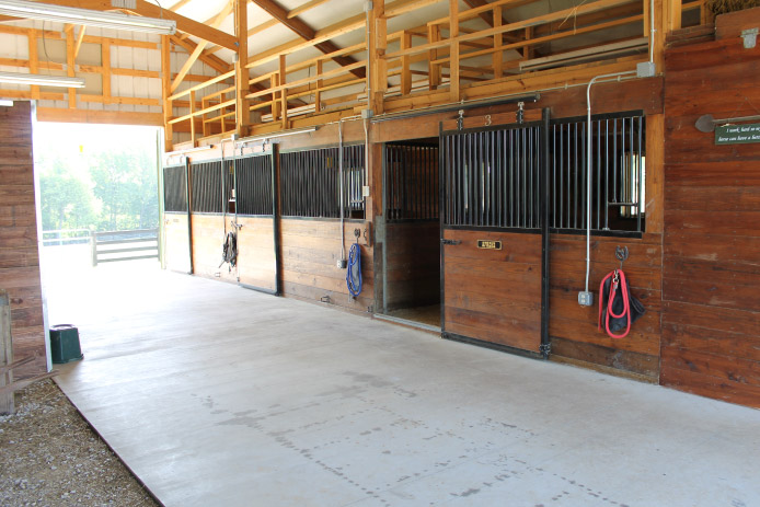 Custom post-frame horse stable Custom post-frame horse stable