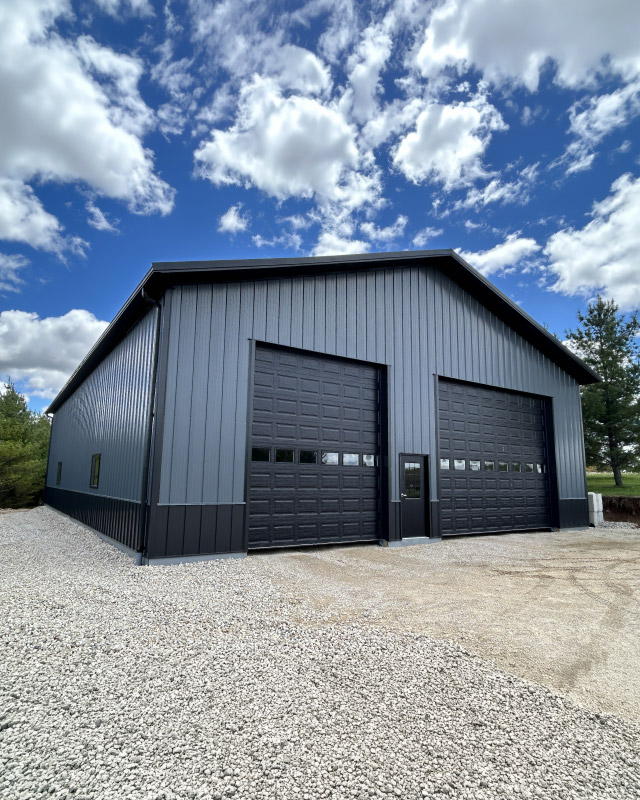 48′ x 72′ Custom Post-Frame Storage Building in Rubicon, Wisconsin 48' x 72' Custom Post-Frame Storage Building in Rubicon, Wisconsin