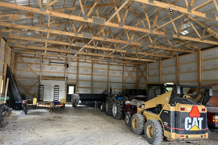 16-foot eave height provides a spacious interior 16-foot eave height provides a spacious interior