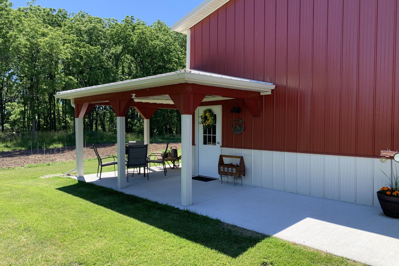 Pole Barn Porch